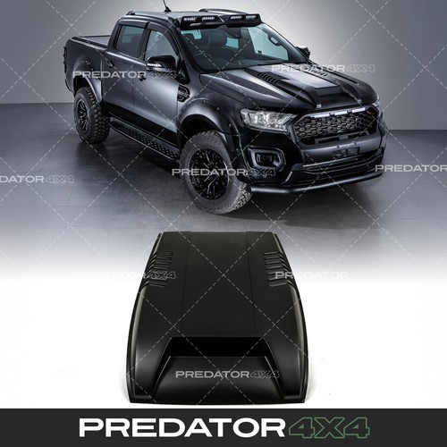 Matte black bonnet vent scoop - matte,