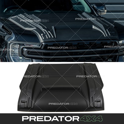 Matte black large bonnet vent - large,
