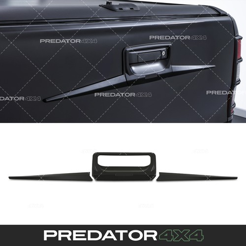 Black tailgate trim handle - black,